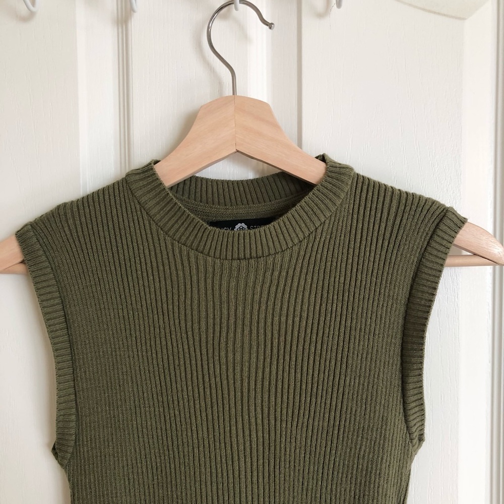 ASOS / Daisy Street Sweater Dress - Olive Green